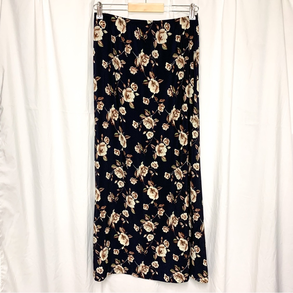 Vintage Rear Ends inc Whimsigoth Roses Maxi Skirt